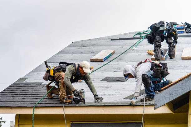 Professional Gutter Installation technician working in Layton, UT